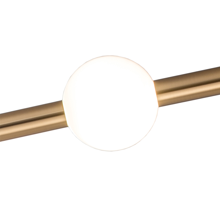 Modern Interior Decoration Lights Decorative Tube Ball Ceiling Lighting Restaurant Chandeliers Pendant Lamp