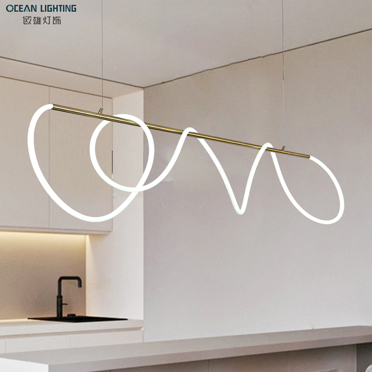 Luxury Light Modern Creative Living Room Silicone Tube Lighting Pendant Lamp