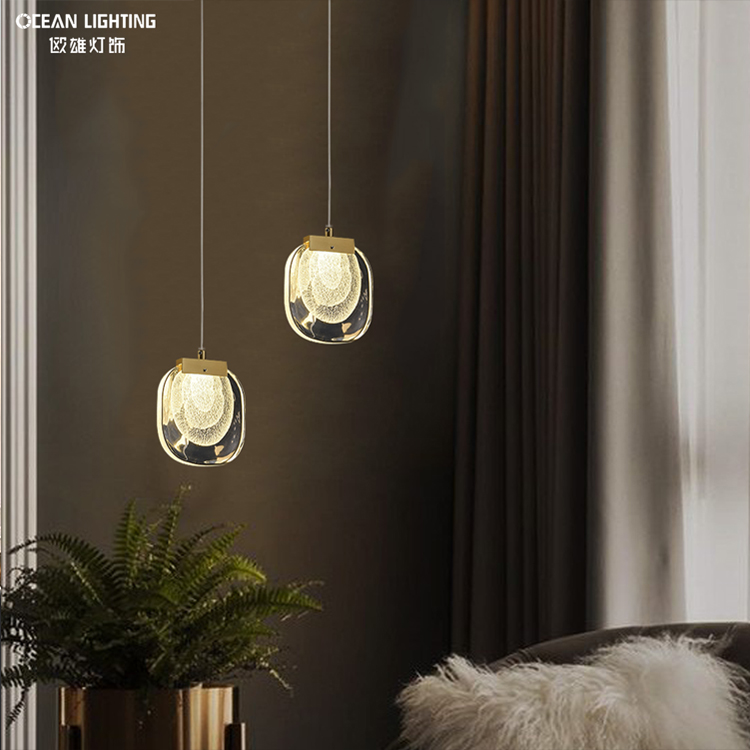 Luxury indoor decoration led crystal square lighting chandeliers