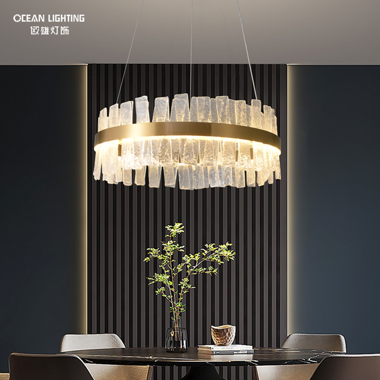 Ocean Lighting Luxury Decoration Led Crystal Chandelier Pendant Lamp