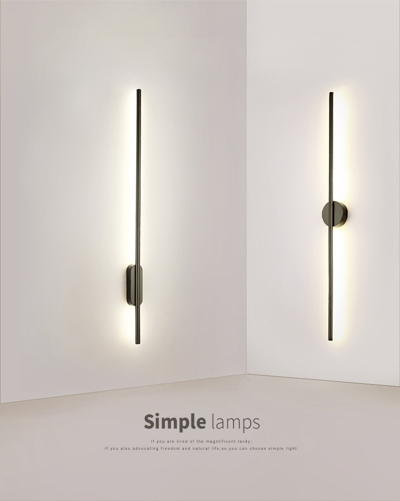 Nordic Modern Minimalist Wall Lamp Designled Decorate Wall Sconce Light for Bedroom