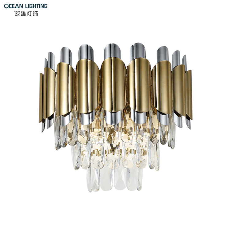 Contemporary k9 luxury crystal wall lighting lamp 