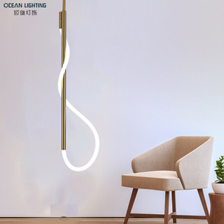 Modern LED luxury light creative living room silicone tube lighting ceiling lamp