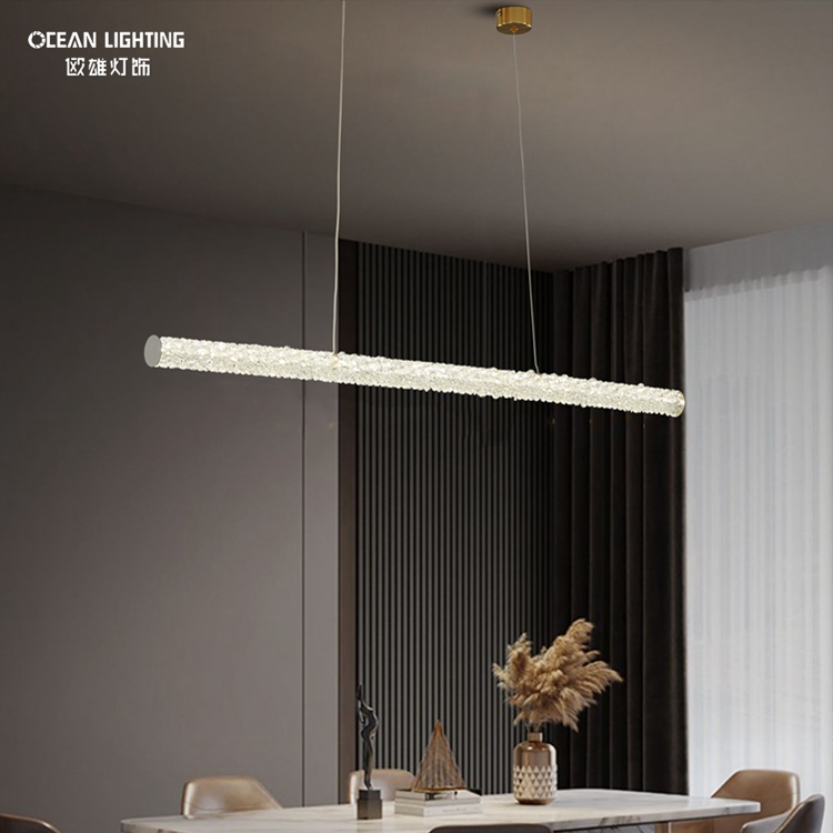 Ocean Lighting Modern Crystal Multiple Circle Combinations Pendant Lamp for Home Decoration