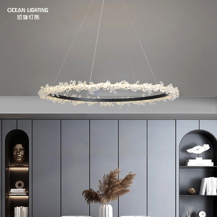 Ocean Lighting Light Luxury Indoor Home Decorative Crystal Chandelier
