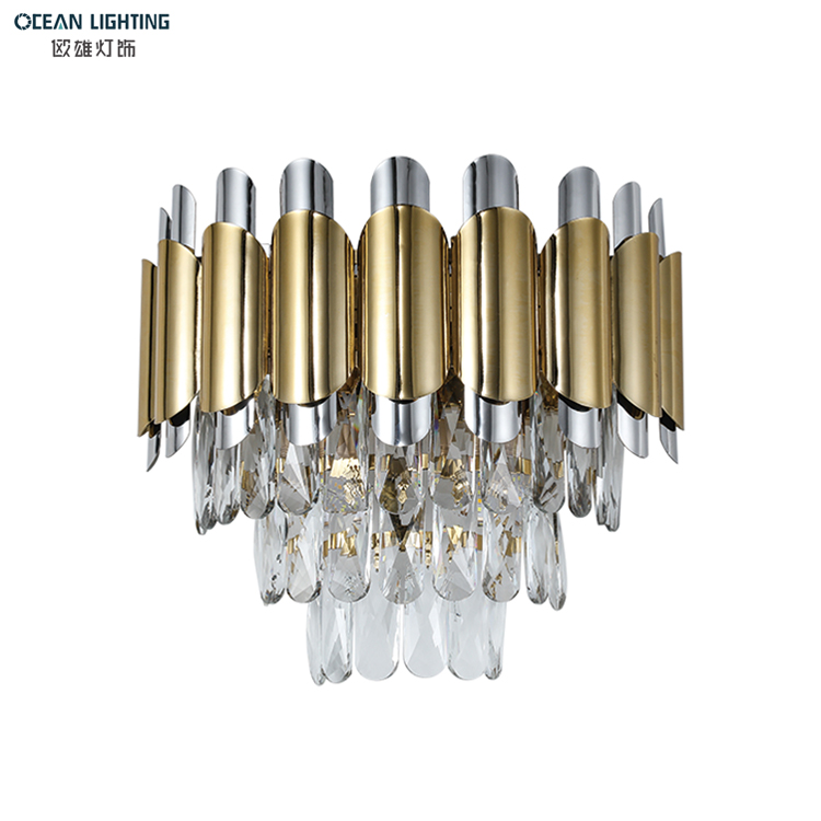 Contemporary k9 luxury crystal wall lighting lamp 