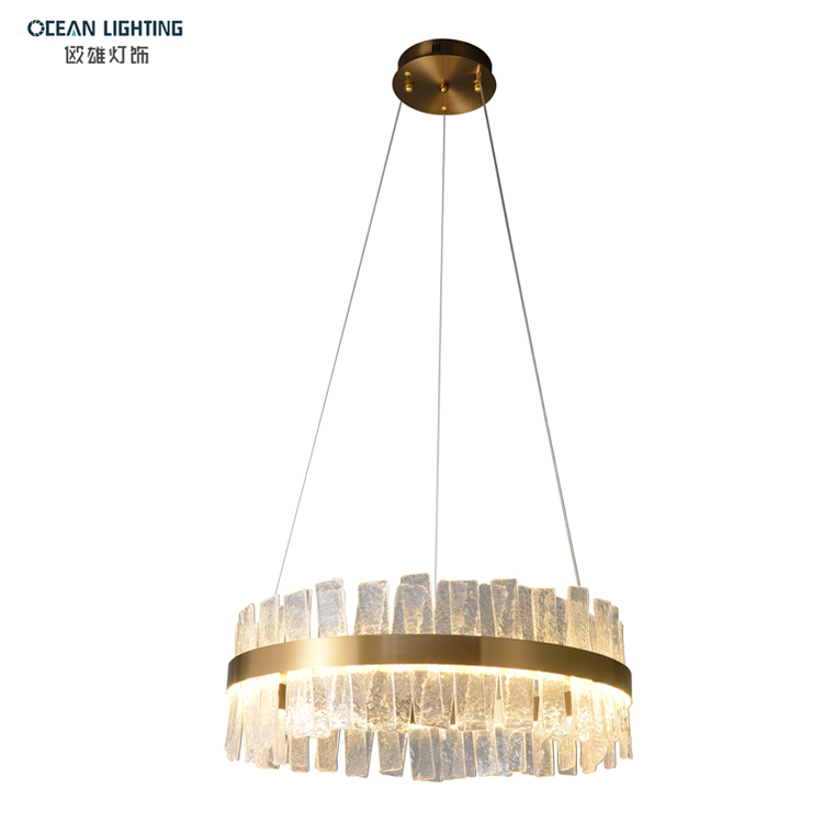 Ocean Lighting Luxury Decoration Led Crystal Chandelier Pendant Lamp