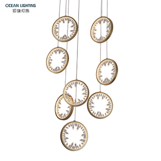 Interior Decoration Modern Lighting Pendant Light Lamp Crystal Chandeliers