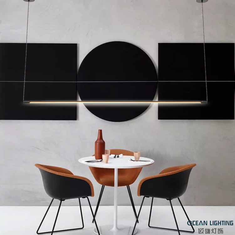 Custom Aluminum Iron Hotel Kitchen Bedroom Decorative Modern Nordic Hanging Pendnat Lights LED Chandelier
