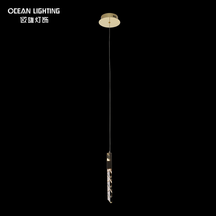 Modern indoor decoration led crystal square lighting chandeliers