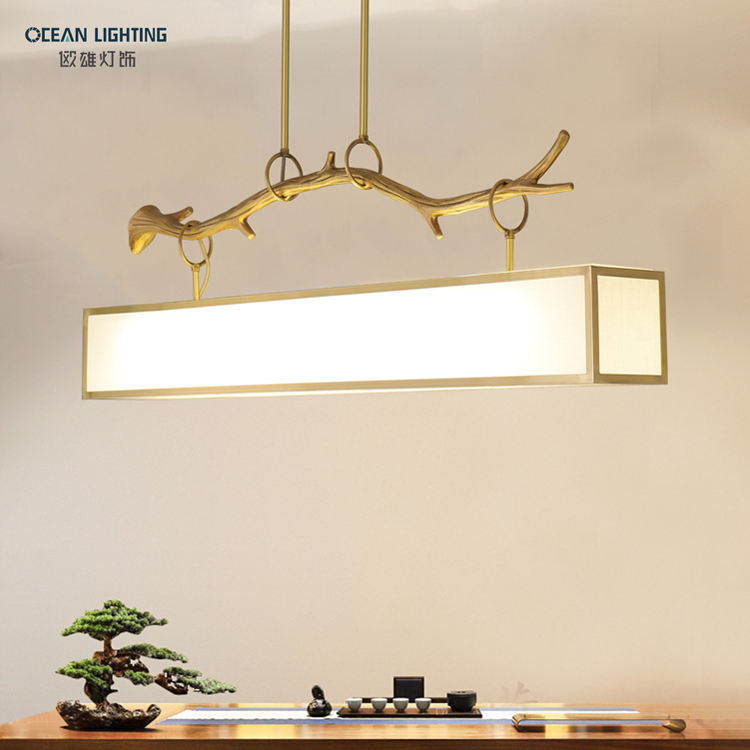 Ocean Lighting Morden Abrics Indoor Decoration Copper Pendant Light 