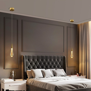 Modern Decorative Ceiling Luxury Pendant Lights Bronze K9 Crystal Led Chandelier