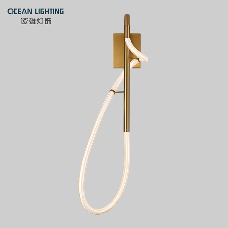 Custom Decorate Luxury Fixture Gold Silica Gel Led Bedside Wall Lamps Indoor Modern Wall Lights