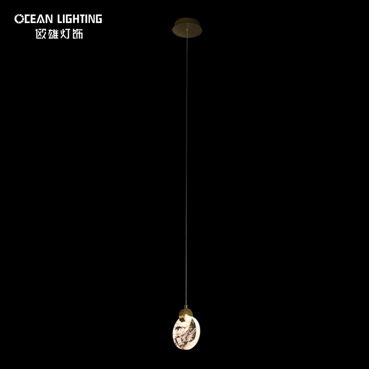  Luxury Gold Crystal Lighting Metal Pendant Lamp 3W*1 LED Chandelier Wholesale